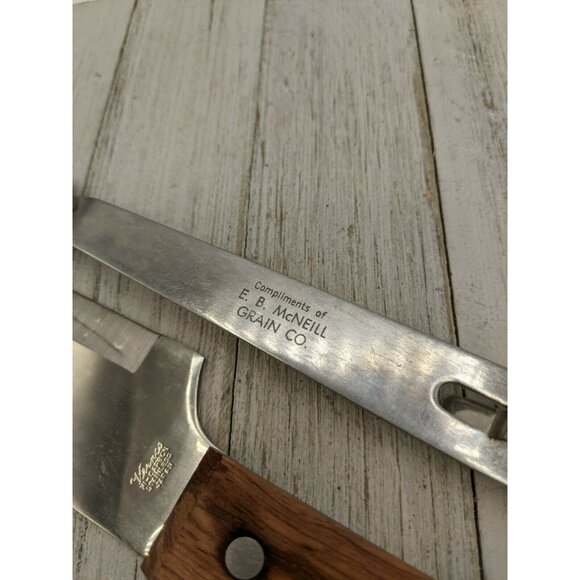 Vintage Set 2 Vernco Stainless Steel Carving Knife Fork Set Large 13" & 16" - Picture 3 of 8